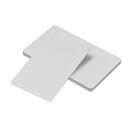 PATIKIL 0.8 mm メタル名刺 6個 ブランク名刺 彫刻印刷名カード 陽極酸化アルミニウム DIYギフトカード用 シルバー