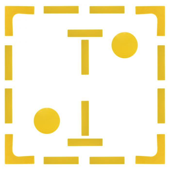 PATIKIL コートラインマーカーセット ピックルボールコート マーキングキット ピックルボールライン 屋外コート用スローダウン PVC プラスチック製マーカ...