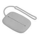 PATIKIL シリカゲル貯蔵袋 シリコン収納ポーチ ミニキーオーガナイザーバッグ ミニキー収納袋 ストラップ付き キー ヘッドホン データ ケーブル カード グレー