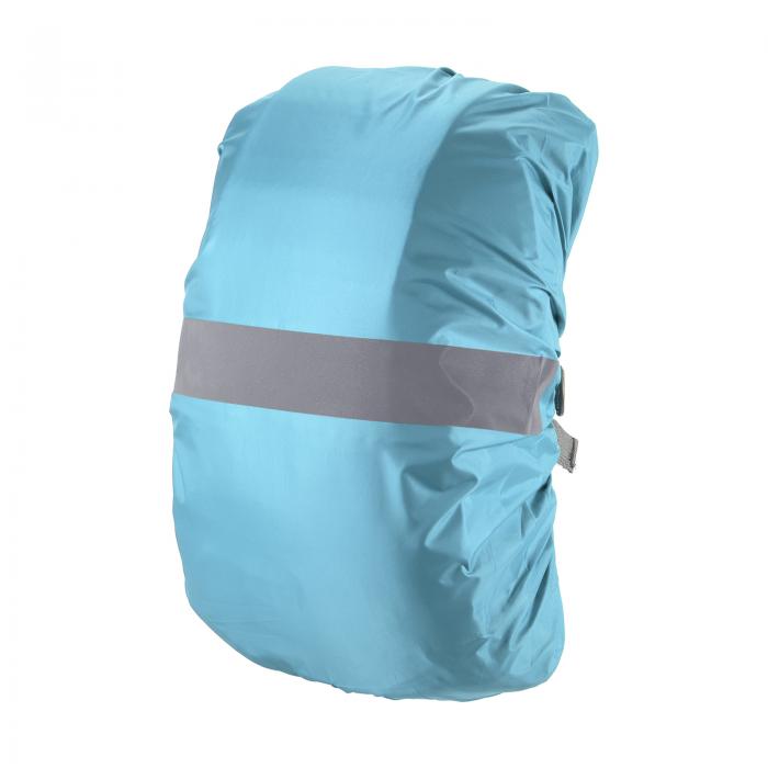 PATIKIL 30-40L 防水バックパックレインカバー ノンスリップ バックパックカバー 反射ストラップ付き ステイドライ ハイキング キャンプ 狩猟用 S ライトブルー