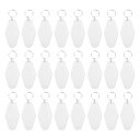 PATIKIL モーテルのキーホルダー レトロ 24個入り ブランクホテルキーホルダー ランブス レトロ キー ラベル ラベル DIY 工芸品 装飾 リュック 荷物 ホワイト