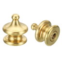 PATIKIL 25 mm トール真鍮ランプフィニアルキャップノブ 2セット ランプネジホルダータップ 1/4-27 テーブルやフロアランプシェードの装飾用