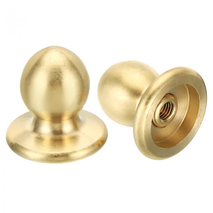 PATIKIL 28 mm トール真鍮ランプフィニアルキャップノブ 2セット ランプネジホルダータップ 1/4-27 テーブルやフロアランプシェードの装飾用