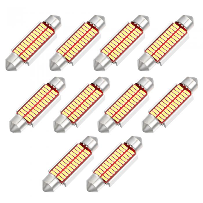 A ABSOPRO LEDフェストゥーンライト ホワイト明るいLEDフェストゥーン 41mm 211 212 LED エラーフリーキャンバス 24sm d 4014チップセット 金属 シルバートーン イエロー 10セット