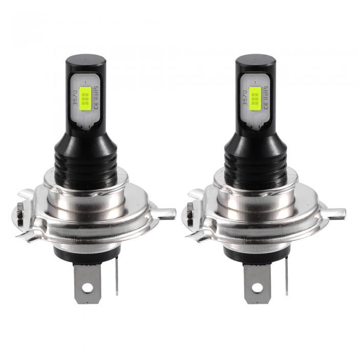 A ABSOPRO フォグランプ LED H4 ヘッドライトバルブ ヘッドランプ電球 DRLランプ 80Wパワー 2個LED 357..