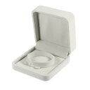 VOCOSTE バングルボックス ジュエリー展示ボックス 婚約破棄用化粧箱 スエード 白(4)