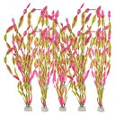 VOCOSTE 水族館プラスチック植物 水槽プラント人工水生植物 ランドスペースプラントオーナメント用 マルチカラー 12" 10個