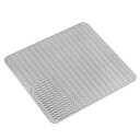 uxcell シリコン食器乾燥マット 乾燥マット キッチンカウンター用 耐熱性マット 45 x 40cm 食器乾燥パッド 滑り止め水切りマット グレー
