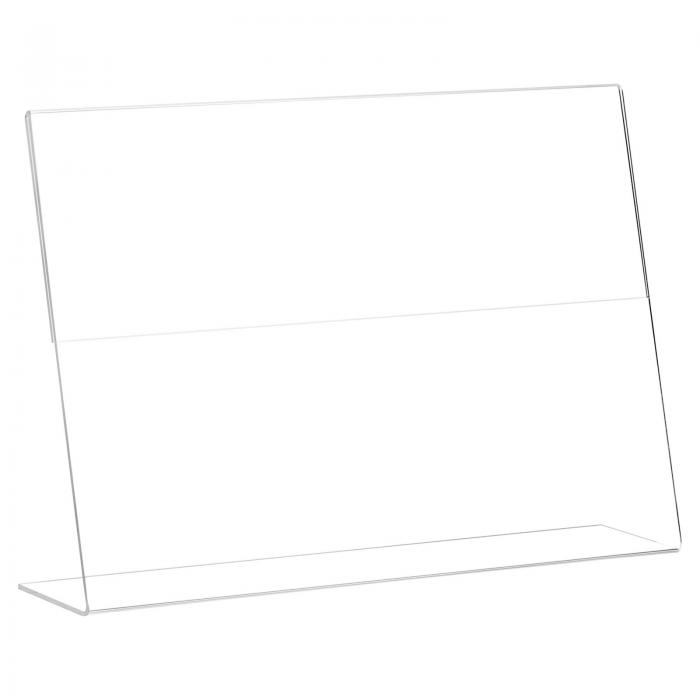 uxcell アクリルサインホルダー 12個 21 x 30cm L型横型サインホルダー メニューディスプレイスタンド ..