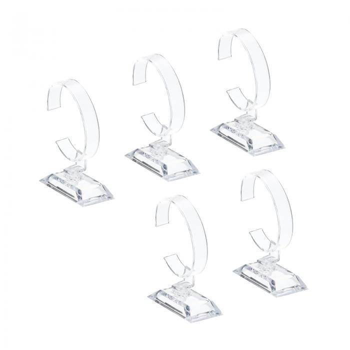 PATIKIL 時計ディスプレイスタンド C形 シングル 時計ブレスレットディスプレイラック 透明時 ...