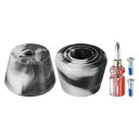 PATIKIL ローラースケートトーストップ ねじドライバー付き 1ペア 82A ラバーブレーキストッパーブロック ローラースケートアクセサリー交換用 混合 ブ...