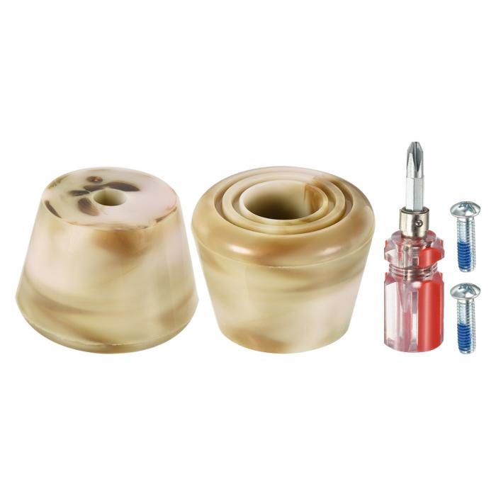 PATIKIL ローラースケートトーストップ ねじドライバー付き 1ペア 82A ラバーブレーキストッパーブロック ローラースケートアクセサリー交換用 混合 ブ...