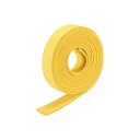 PATIKIL レザーストラップストリップ ベルトレザーストリップストリング 1 cm幅 DIYオーナメントアクセサリー用 イエロー