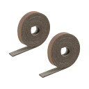PATIKIL レザーストラップストリップ ベルトレザーストリップストリング 0.8 cm幅 DIYオーナメントアクセサリー用 キャメル 2個