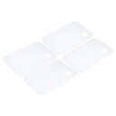 PATIKIL 200 x 300 x 2 mm 塗料トレイパレット 4個 塗装パレットホルダー 正方形 サムホール付き ガッシュ水彩画用 クリア