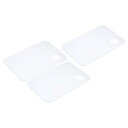 PATIKIL 200 x 300 x 2 mm 塗料トレイパレット 3個 塗装パレットホルダー 正方形 サムホール付き ガッシュ水彩画用 クリア