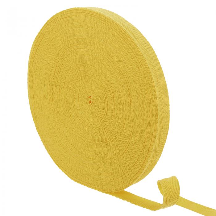 uxcell 23ヤード綿ツイルテープ 5/8"ヘリンボーンウェビングリボンバイアスバインディングテープ 衣類..