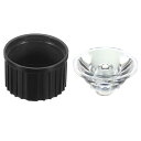 PATIKIL 20mm LEDレンズ ホルダー付き 20セット 15度 LEDレンズ 懐中電灯DIYランプ用 ブラック