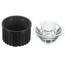 PATIKIL 20mm LEDレンズ ホルダー付き 20セット 25度 LEDレンズ 懐中電灯DIYランプ用 ブラック