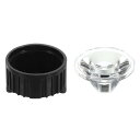 PATIKIL 20mm 30度 LEDレンズ スタンドホルダー付き 20セット LEDレンズ 懐中電灯DIYランプ用 ブラック