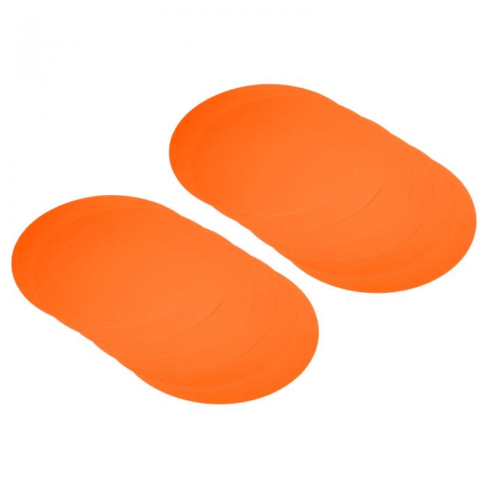 PATIKIL 330 mm 丸型ボール紙 40個 ブランク ディスクサークルスライス パーティー装飾 DIY クラフト アート 描画 絵画 ライティング用 オレンジ