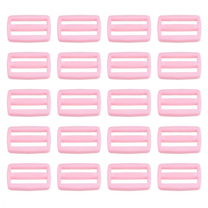 PATIKIL 20 mm トライグライドスライドバックル 50個 プラスチック ウェビングストラップファスナー バ..