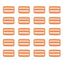 PATIKIL 20 mm トライグライドスライドバックル 50個 プラスチック ウェビングストラップファスナー バックパックバッグベルト用 カーキ