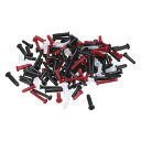 PATIKIL バドミントンラケットラケットグロメット ナイロンアイレットの交換 ストリングアクセサリー修理ツール マルチカラー