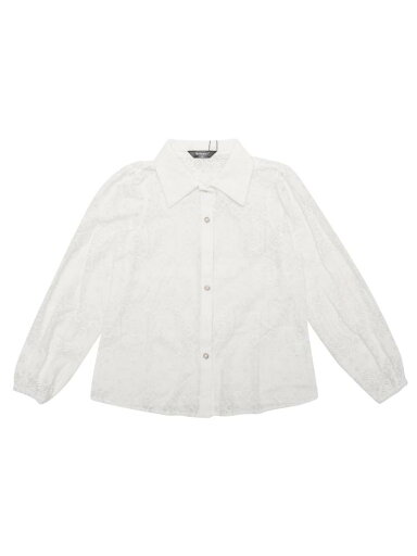 Allegra K レディース パフ 長袖 ボタンダウンカラー シャツ カジュアル エレガント ブラウス トップス シースル ホワイト M Allegra K レディース パフ 長袖 ボタンダウンカラー シャツ カジュアル エレガント ブラウス トップス シースル ホワイト M