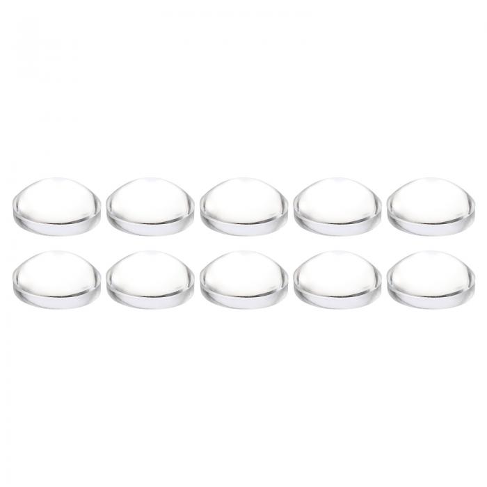 PATIKIL 直径16 mm 高さ7 mm 平凸レンズ 10個 アクリル LED光学凸コンデンサレンズ LED 懐中電灯 自転..