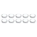 PATIKIL 直径23 mm 高さ8 mm 平凸レンズ 10個 アクリル LED光学凸コンデンサレンズ LED 懐中電灯 自転車ヘッドランプ用 透明