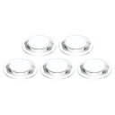 PATIKIL 直径40.8 mm 高さ10.5 mm 平凸レンズ 5個 アクリル LED光学凸コンデンサレンズ LED 懐中電灯 自転車ヘッドランプ用 透明