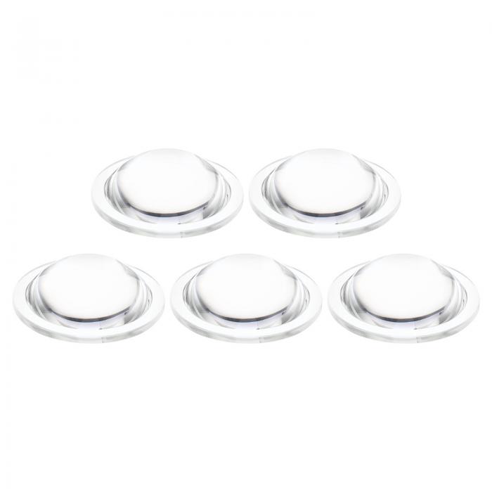 PATIKIL 直径45 mm 高さ14.5 mm 平凸レンズ 5個 アクリル LED光学凸コンデンサレンズ LED 懐中電灯 自..