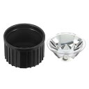 PATIKIL 20 mm LEDレンズ 5度 プラスチックホルダー付き 8セット アクリル 光学レンズ 1W 3WハイパワーLEDライト用 ブラック 透明(3)