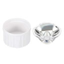 PATIKIL 20 mm LEDレンズ 8度 プラスチックホルダー付き 20セット アクリル 光学レンズ 1W 3WハイパワーLEDライト用 ホワイト 透明