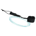 PATIKIL 3.1 M x 7.2 mm サーフボードリーシュ ストレートリーシュ 脚ロープ キーポケット付き 手首ストリング ボディーボード パドルボード...