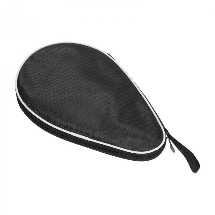 PATIKIL 280 x 170 mm 卓球パドルケース 卓球ラケットケース ソフトカバー コンテナバッグ ひょうたん形状 スポーツ用 ブラック
