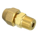 PATIKIL G1/4 x 6.35mm パイプチューブ用品 ブラス製 フレアチューブ用品 パイプホース用品 配管ホースコネクター用