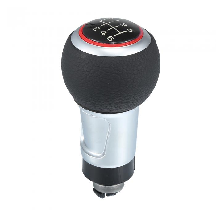 X AUTOHAUX アウディA4 S4 B8 8K/A5 8T/Q5 8R S-Line 2007-2015用6速ギアシフトノブカーマニュアルギア..