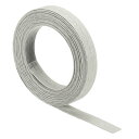 PATIKIL 5 M x 15 mm 紙籐織り杖 12層 紙籐編み バスケット 織り用品 DIY 籐織物製作用 ライトグレー