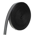 PATIKIL 反射テープストリップ 15mm x 22ヤード 高い視認性の反射テープ 縫い付け用 DIY警告安全生地ウェビング 衣類 レインコート用 黒