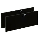 PATIKIL 溶接レンズ シェード12ガラス 10.8 x 5 cm 2個 硬化ガラス 黒 ダークニングフィルタープレートカバー 溶接ヘルメット用フード交換用