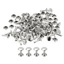 uxcell レザーリベット 8 mm ダブルキャップリベット 12 mm高さ メタルスタッドリベット レザークラフト修理 DIY 財布 ベルト バッグ 靴用 ...