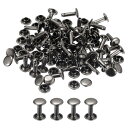 uxcell レザーリベット 8 mm ダブルキャップリベット 12 mm高さ メタルスタッドリベット レザークラフト修理 DIY 財布 ベルト バッグ 靴用 ...