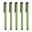 uxcell スタイラスペン タッチスクリーン用ペン 高精度スタイラスペン 携帯電話用 全静電容量式タッチスクリーン装置用 ライト緑 5本入り