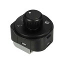 uxcell パワーミラー制御スイッチ Skodaに対応 Octavia II 1Z3に対応 2004-2013 耐久性 プラスチック ブラック ドア電動格納ミラー制御