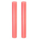 uxcell アクリル粘土ローラー 20.32 cm x 2.5 cm ソリッド ノンスティック プラスチック 丸チューブローラー ポリマークレイロッド フォン...