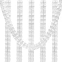 PATIKIL 3 M 4リーフガーランド 6個 ティッシュペーパー吊り下げ フラワーガーランド 再利用可能 ストリーマー パーティー 結婚式 背景装飾用 ホワ...