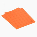 uxcell シリコントリベットマット スクエアホットパン パッドホットポットホルダー 耐熱性 食器乾燥機用マット キッチンカウンターテーブル用 オレンジ 2個...