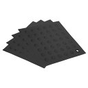 uxcell シリコン五徳マット 鍋つかみホットパッド 温かい料理と鍋用 耐熱 カウンターマット テーブル用プレースマット カウンタートップ用 ジャーオープナー ブラック
